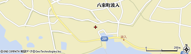 島根県松江市八束町波入409周辺の地図