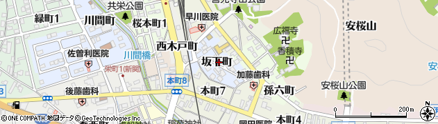 岐阜県関市坂下町周辺の地図