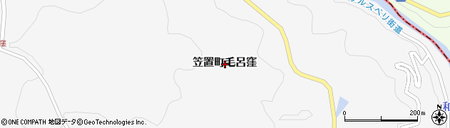 岐阜県恵那市笠置町毛呂窪周辺の地図
