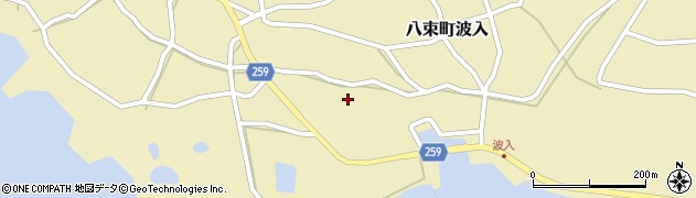 島根県松江市八束町波入401周辺の地図