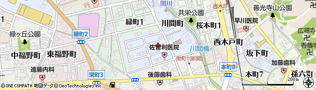 岐阜県関市辻井戸町周辺の地図