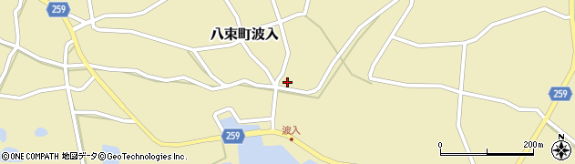 島根県松江市八束町波入524周辺の地図