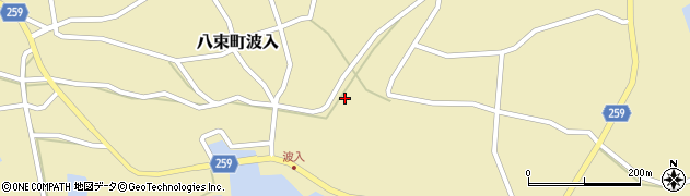 島根県松江市八束町波入629周辺の地図