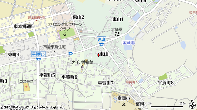 〒501-3814 岐阜県関市東山の地図