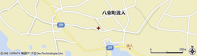 島根県松江市八束町波入392周辺の地図