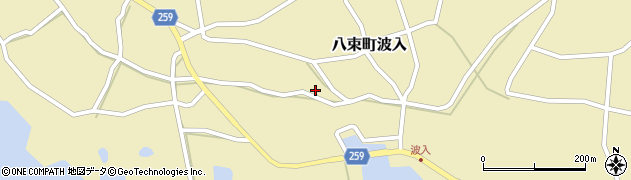 島根県松江市八束町波入395周辺の地図