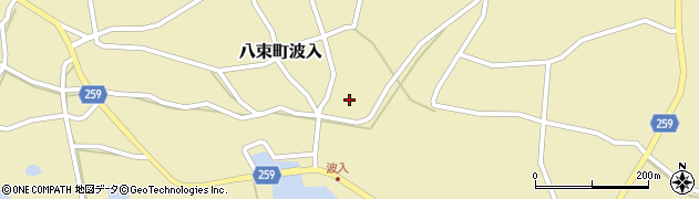 島根県松江市八束町波入580周辺の地図