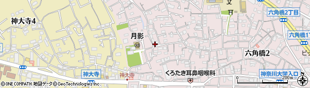 神奈川県横浜市神奈川区六角橋5丁目12-3周辺の地図
