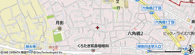 神奈川県横浜市神奈川区六角橋5丁目5周辺の地図