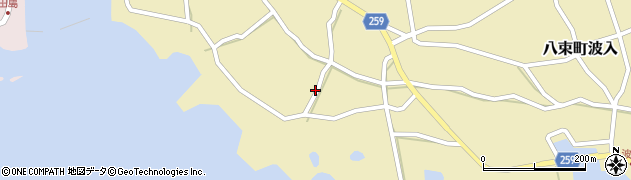 島根県松江市八束町波入162周辺の地図