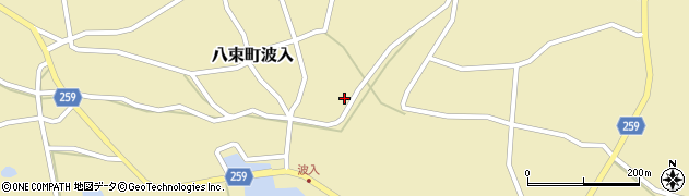 島根県松江市八束町波入577周辺の地図