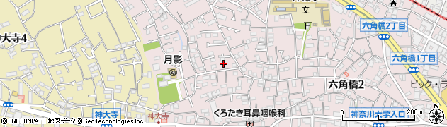 神奈川県横浜市神奈川区六角橋5丁目13-5周辺の地図