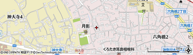 神奈川県横浜市神奈川区六角橋5丁目12-19周辺の地図