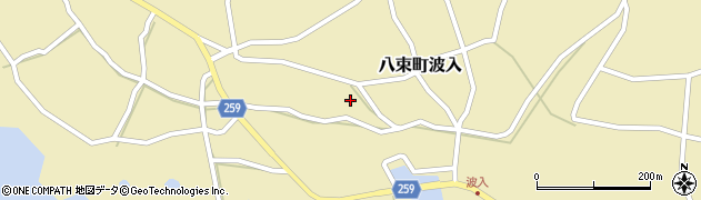 島根県松江市八束町波入394周辺の地図