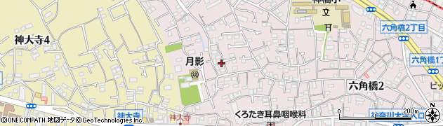 神奈川県横浜市神奈川区六角橋5丁目12-18周辺の地図