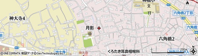 神奈川県横浜市神奈川区六角橋5丁目12-8周辺の地図