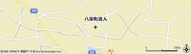 島根県松江市八束町波入502周辺の地図
