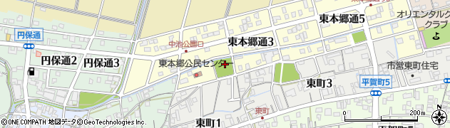 吉野公園周辺の地図