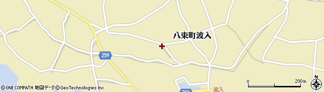 島根県松江市八束町波入373周辺の地図