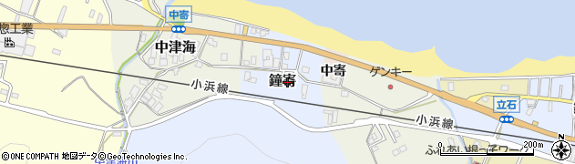 福井県大飯郡高浜町鐘寄周辺の地図