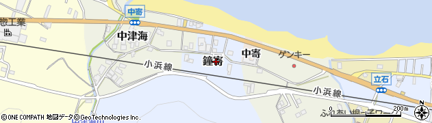 福井県高浜町（大飯郡）鐘寄周辺の地図