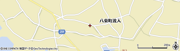 島根県松江市八束町波入372周辺の地図