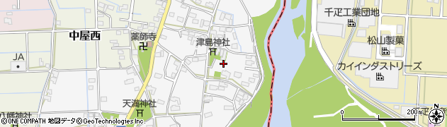 岐阜県岐阜市中屋東周辺の地図