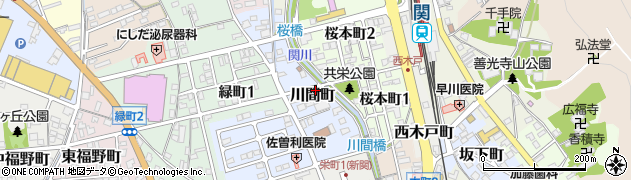 岐阜県関市川間町8周辺の地図