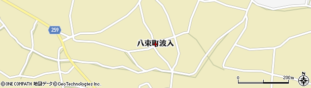島根県松江市八束町波入周辺の地図