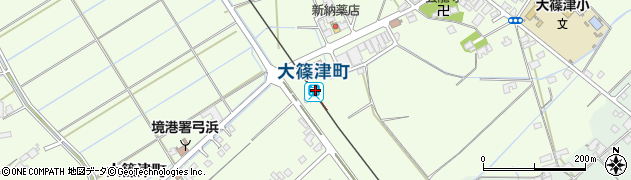 大篠津町駅周辺の地図