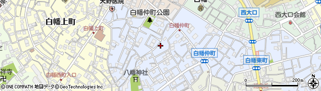 神奈川県横浜市神奈川区白幡仲町周辺の地図