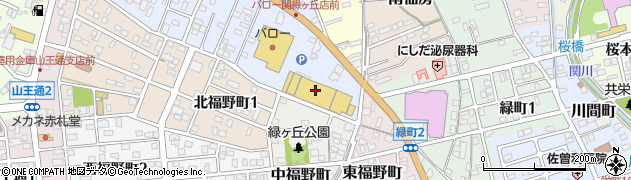ホームセンターバロー関緑ヶ丘店周辺の地図