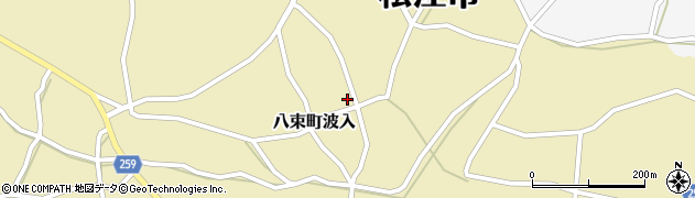 島根県松江市八束町波入476周辺の地図