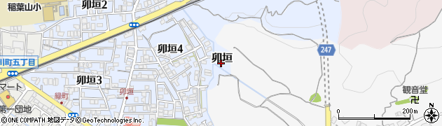 鳥取県鳥取市卯垣周辺の地図