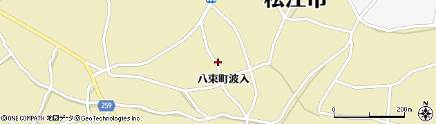 島根県松江市八束町波入1218周辺の地図