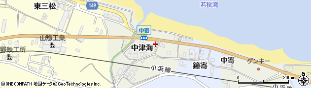 中津海周辺の地図