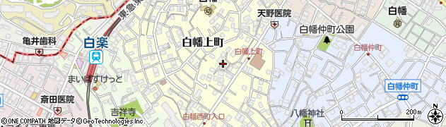 神奈川県横浜市神奈川区白幡上町周辺の地図