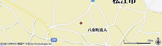 島根県松江市八束町波入1246周辺の地図