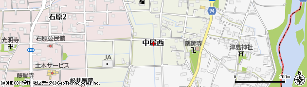岐阜県岐阜市中屋西周辺の地図