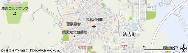 島根県松江市淞北台周辺の地図