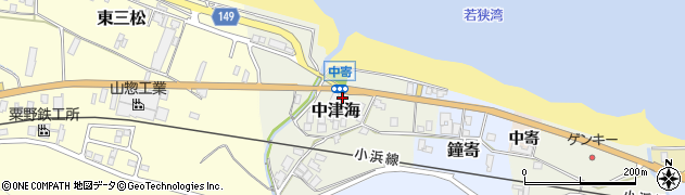 福井県高浜町（大飯郡）中津海周辺の地図