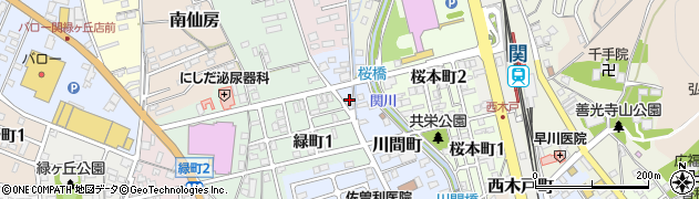 岐阜県関市川間町38周辺の地図