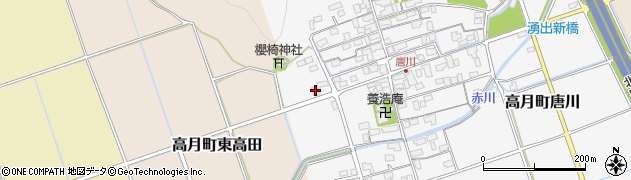 滋賀県長浜市高月町唐川316周辺の地図
