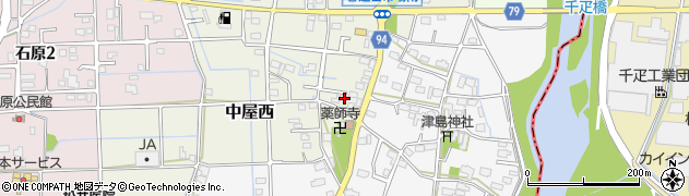 岐阜県岐阜市中屋西32周辺の地図