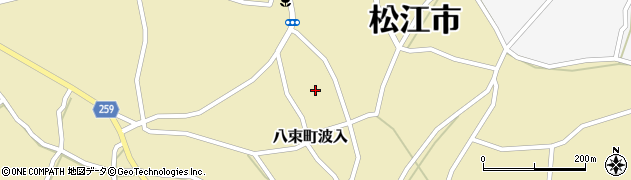 島根県松江市八束町波入1215周辺の地図