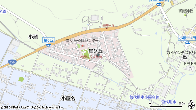 〒501-3267 岐阜県関市星ケ丘の地図