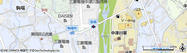 三菱工場前周辺の地図