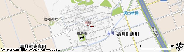 滋賀県長浜市高月町唐川408周辺の地図