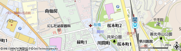 岐阜県関市川間町34周辺の地図