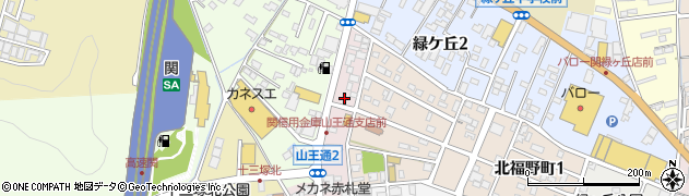 岐阜コニックス株式会社　関営業所周辺の地図